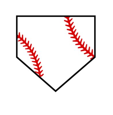 home plate with seams