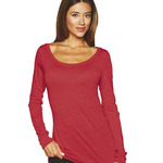 Ladies’ Tri-Blend Long-Sleeve Scoop Tee